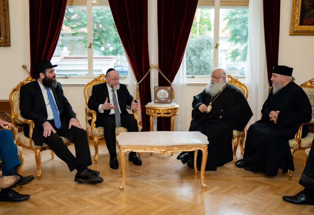 profile chief rabbi mirvis and raskin cyprus archbishop george