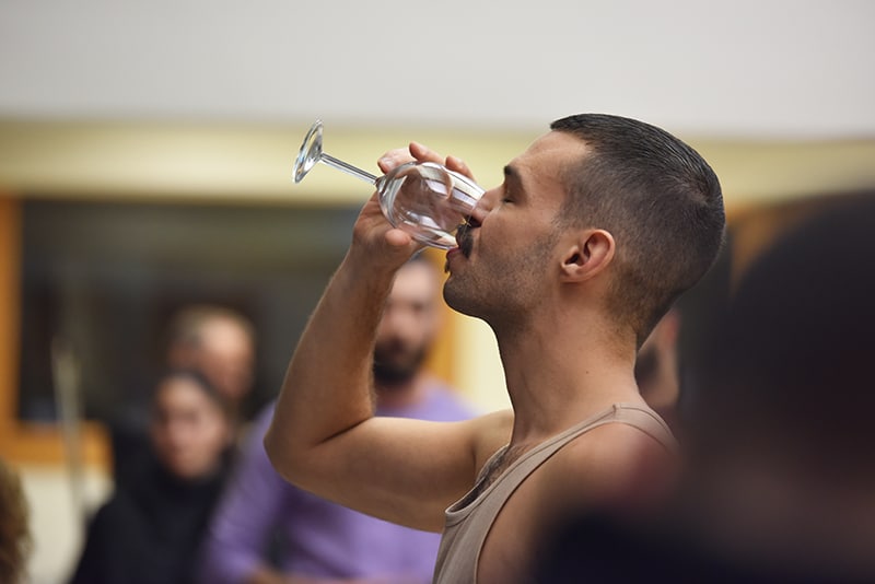 pashias drinking wine as part of the event