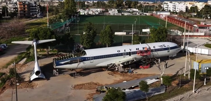 image Olympic Airways Boeing 727 displayed at Vouliagmenis Ave