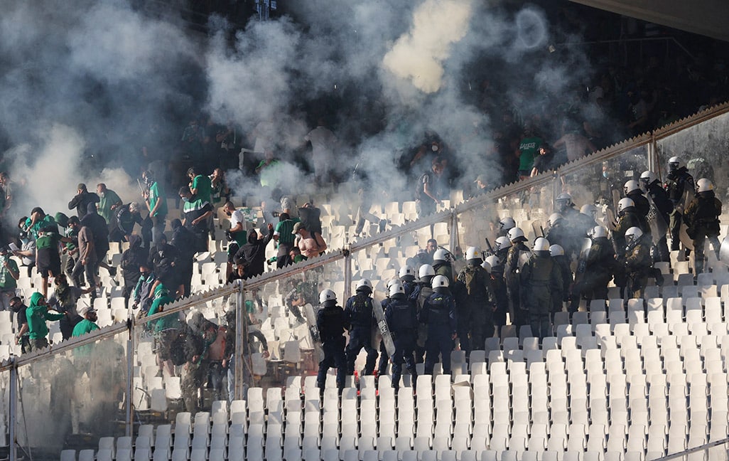 image Greek police arrest dozens over links with sports violence