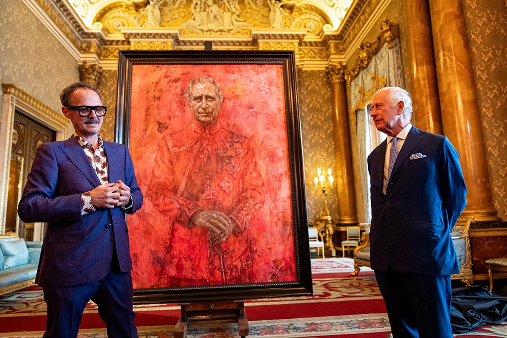 image King Charles unveils his first portrait since coronation