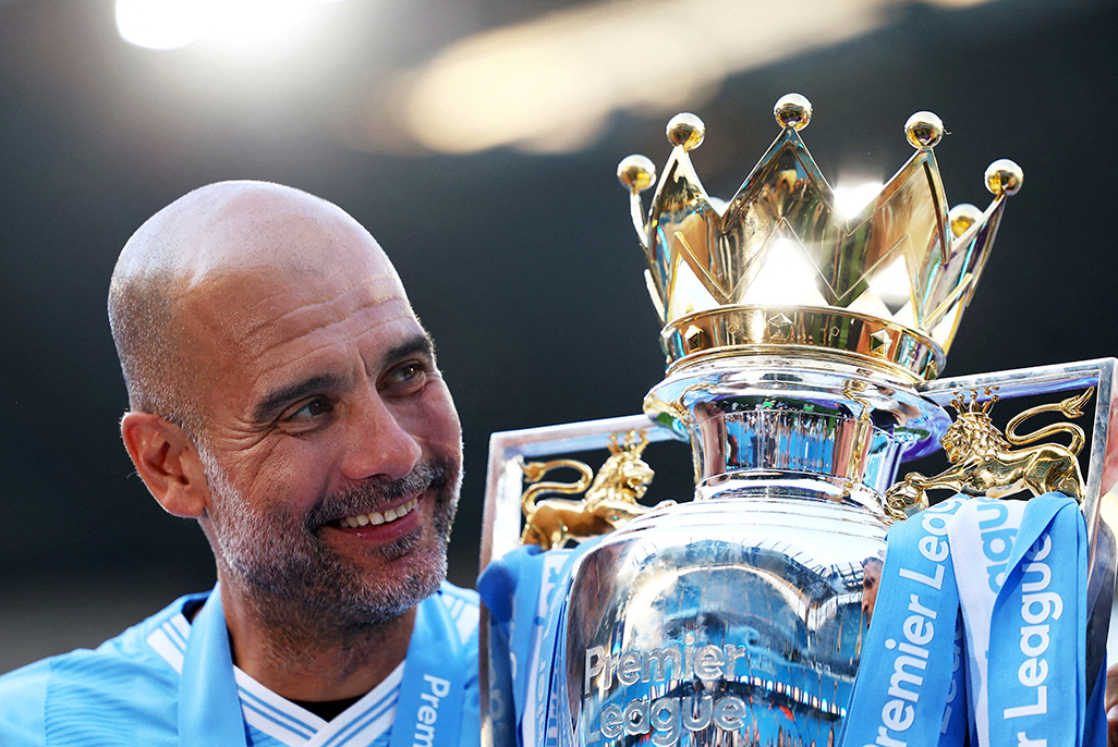cover Guardiola named Premier League Manager of the Year