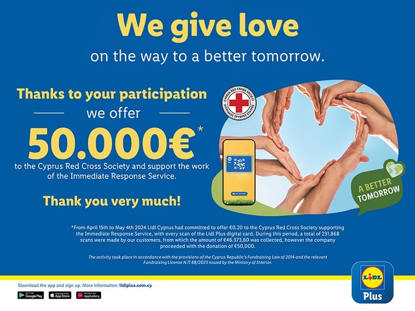 image Lidl reaffirms support for Cyprus Red Cross Society