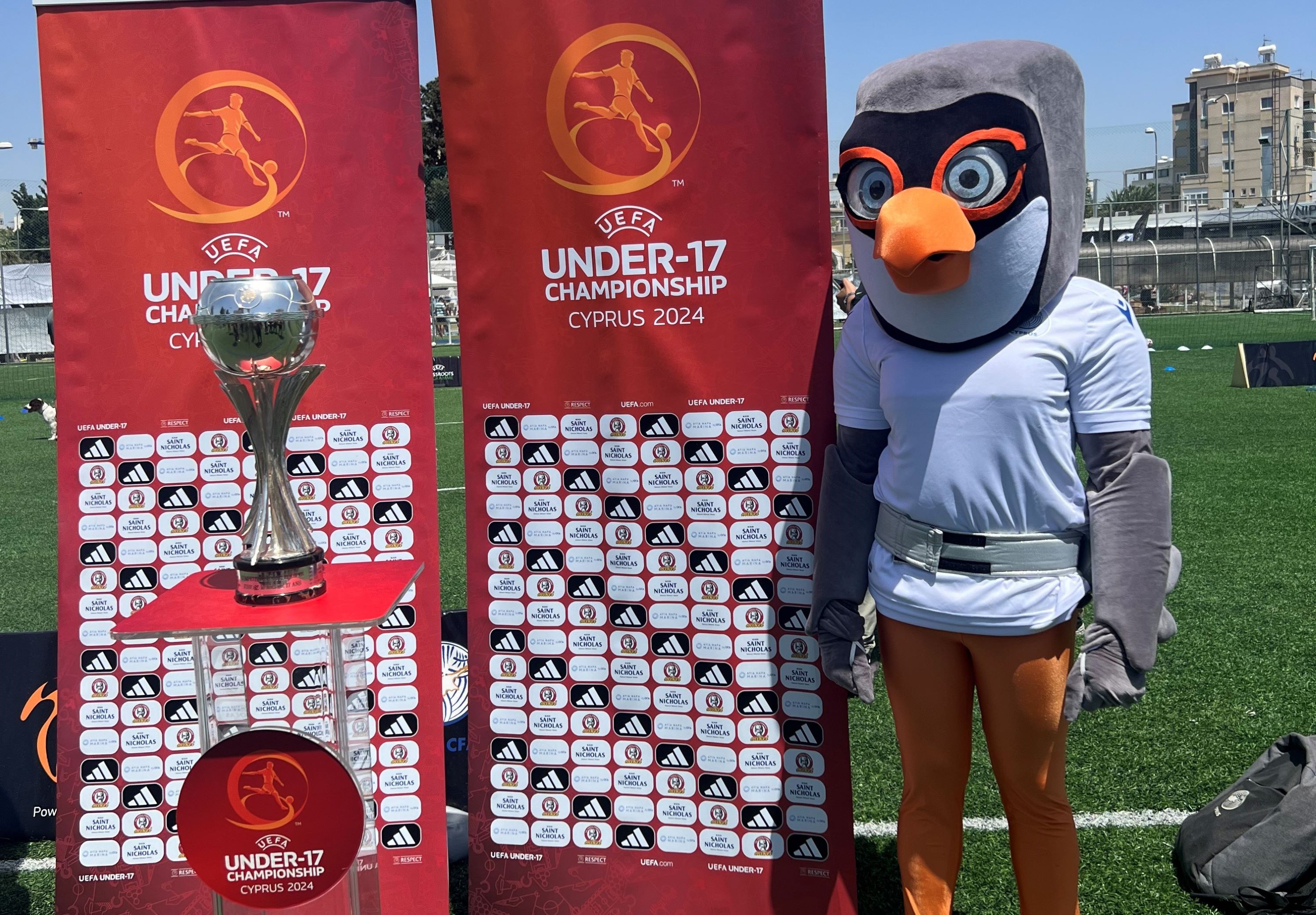 image U17 Euro trophy and mascot unveiled