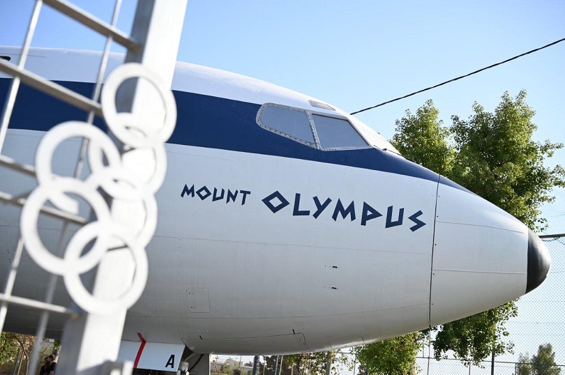 image Legendary Olympic Airways plane unveiled as exhibit for posterity
