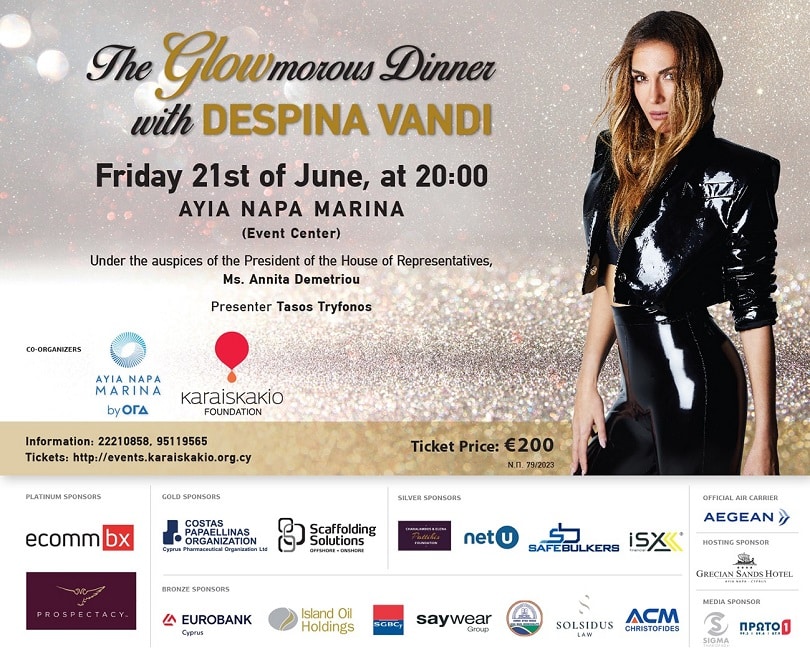 Karaiskakio, Ayia Napa Marina to co-host charity dinner