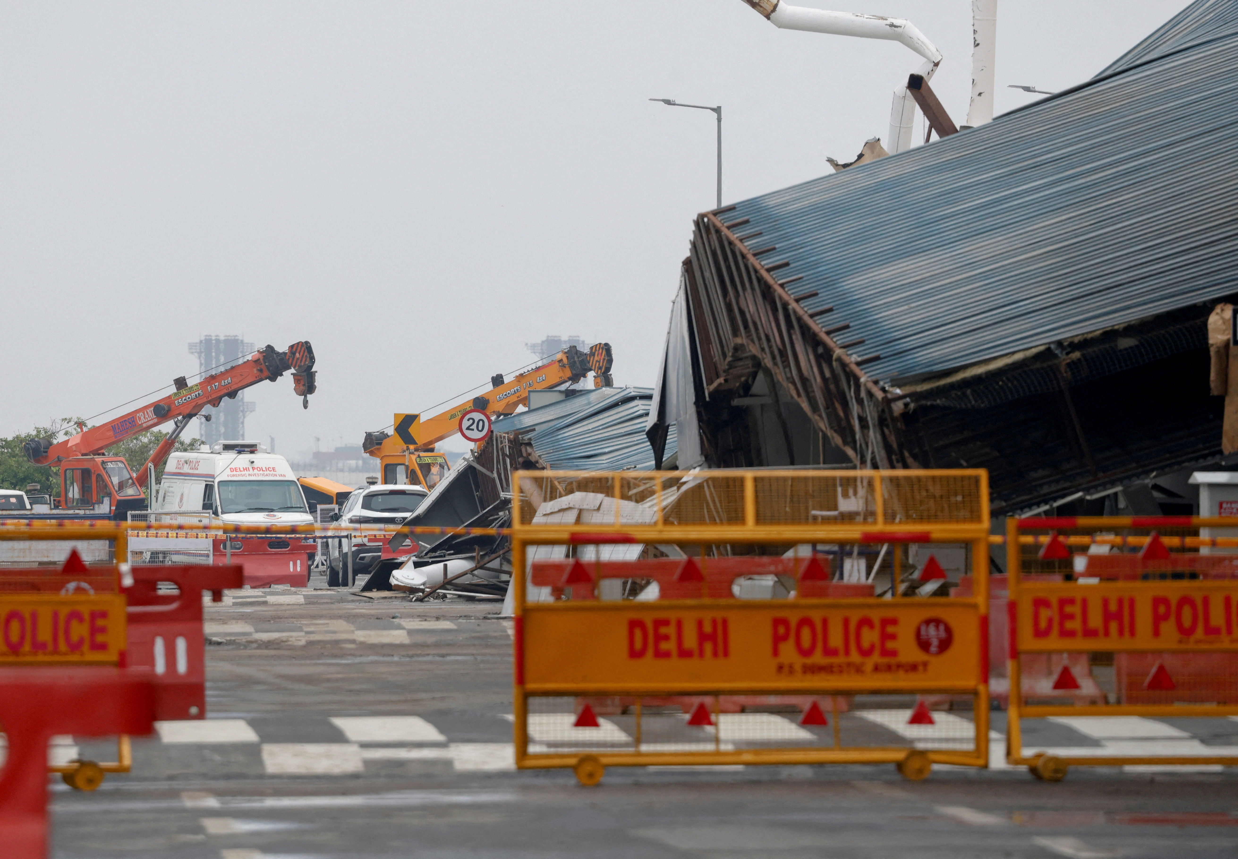 cover Roof collapses at Delhi airport, one dead, flights cancelled