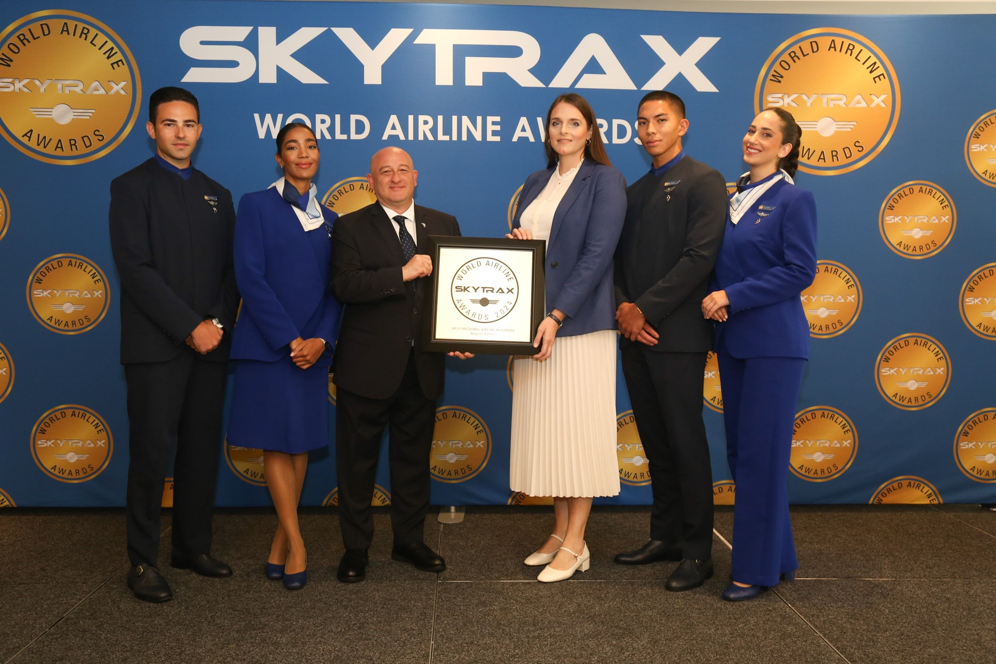 AEGEAN is once again the “Best Regional Airline in Europe”, at the Skytrax World Airline Awards 2024