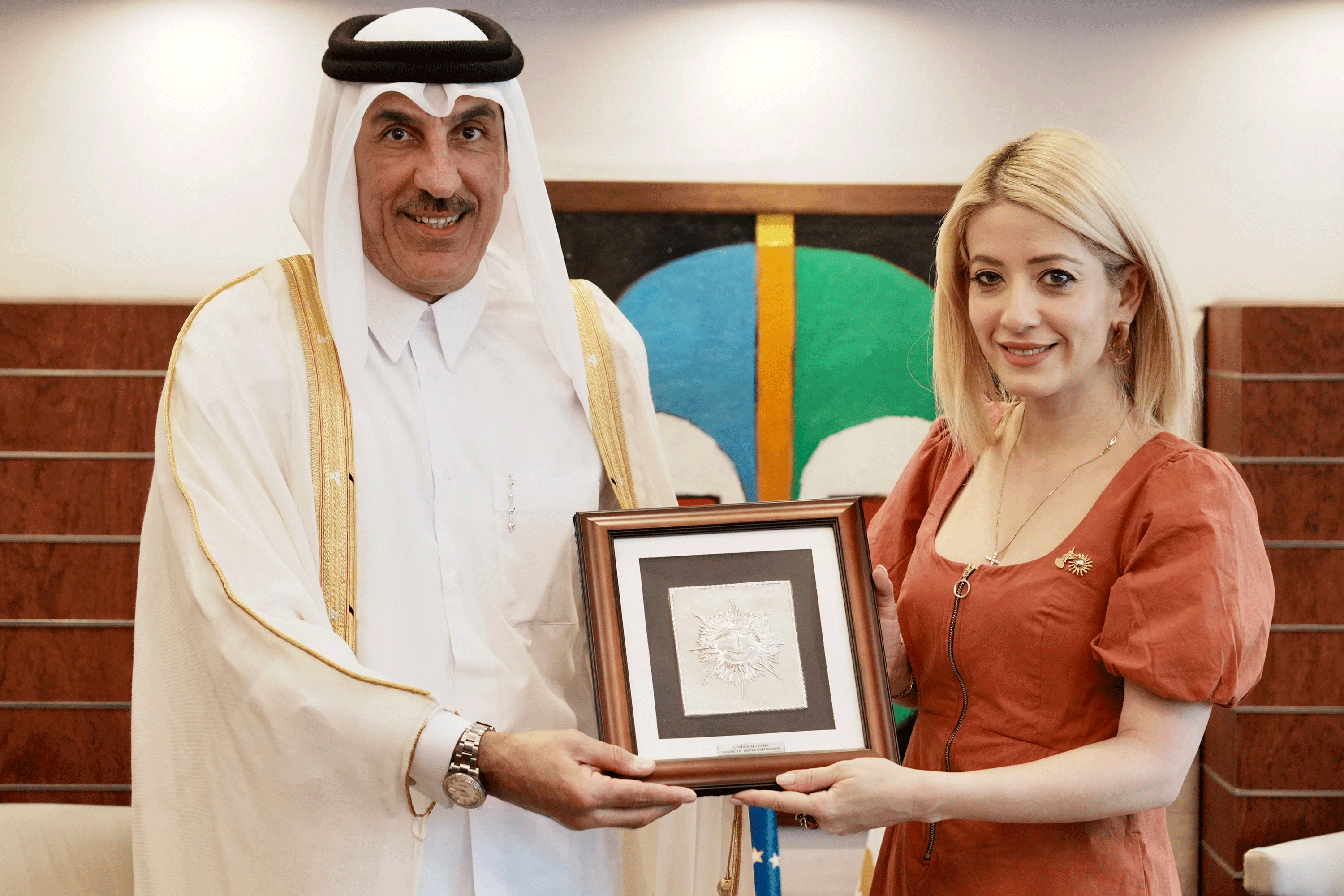 cover Qatari ambassador leaving, promises to strengthen ties