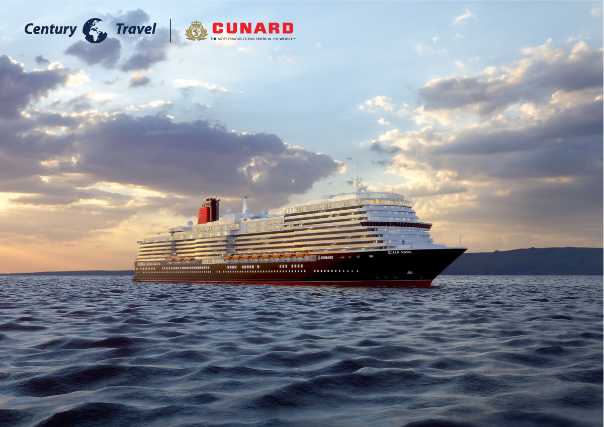 Century Travel announces new voyages aboard Cunard’s pinnacle class cruise ship “Queen Anne”