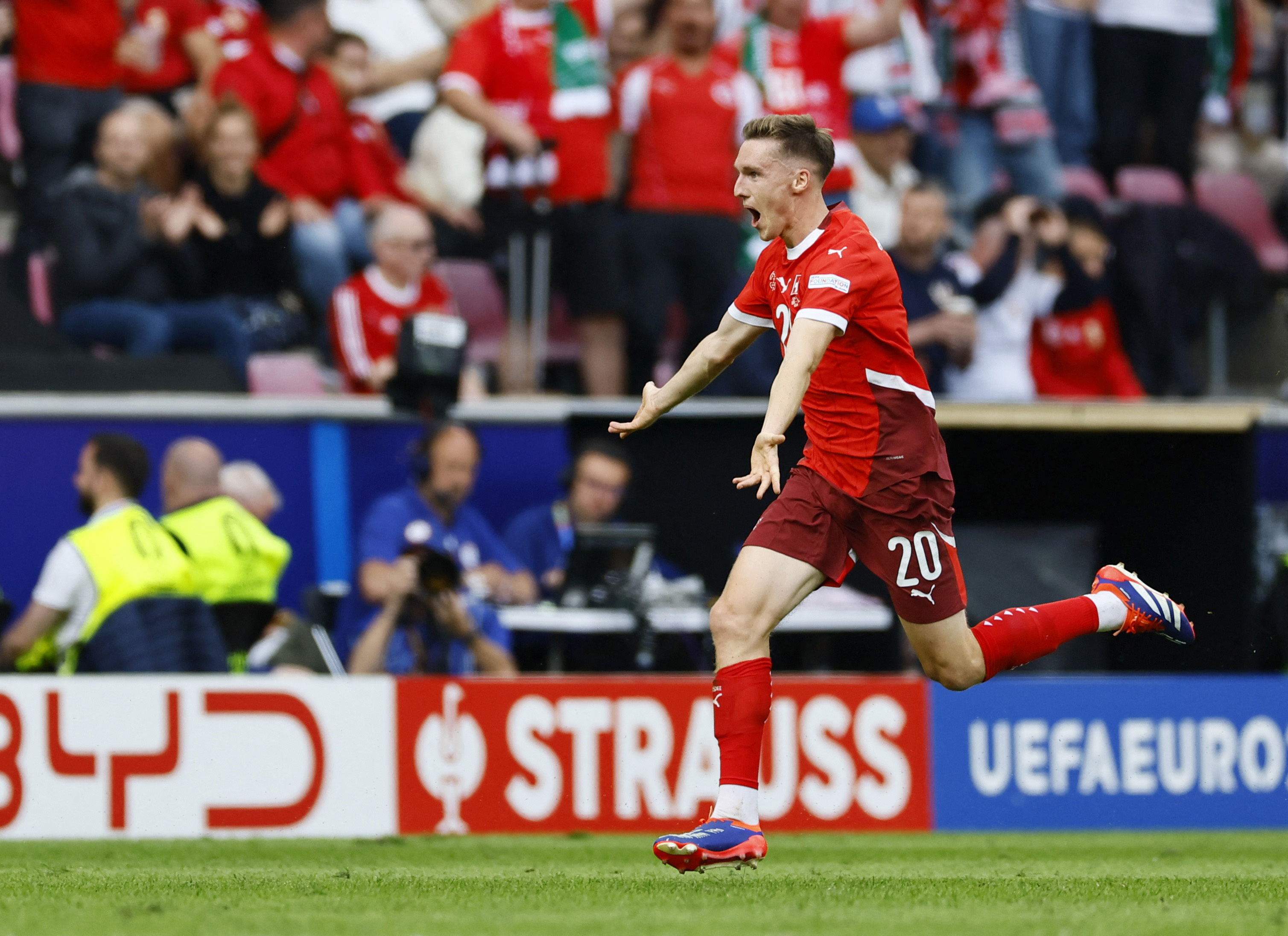 Switzerland claim impressive 3-1 win against Hungary