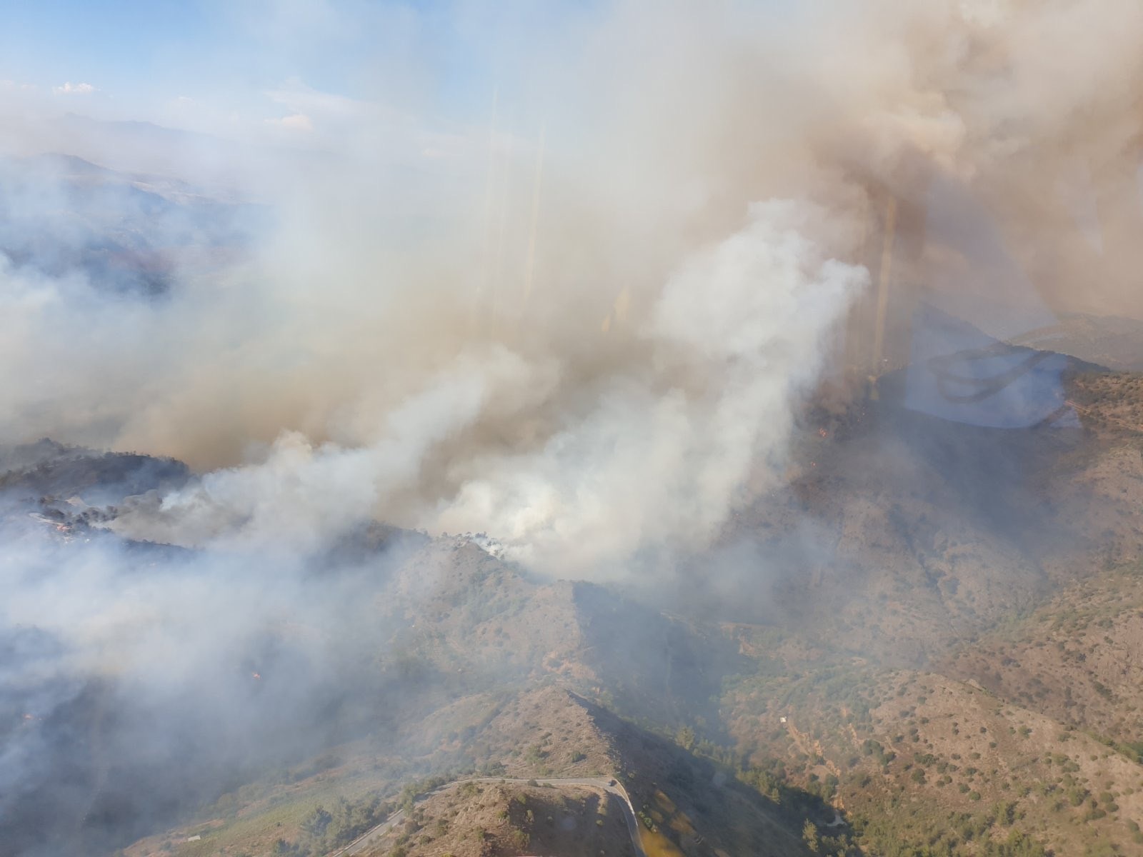 Farmakas fire contained, risk of flare-ups still present