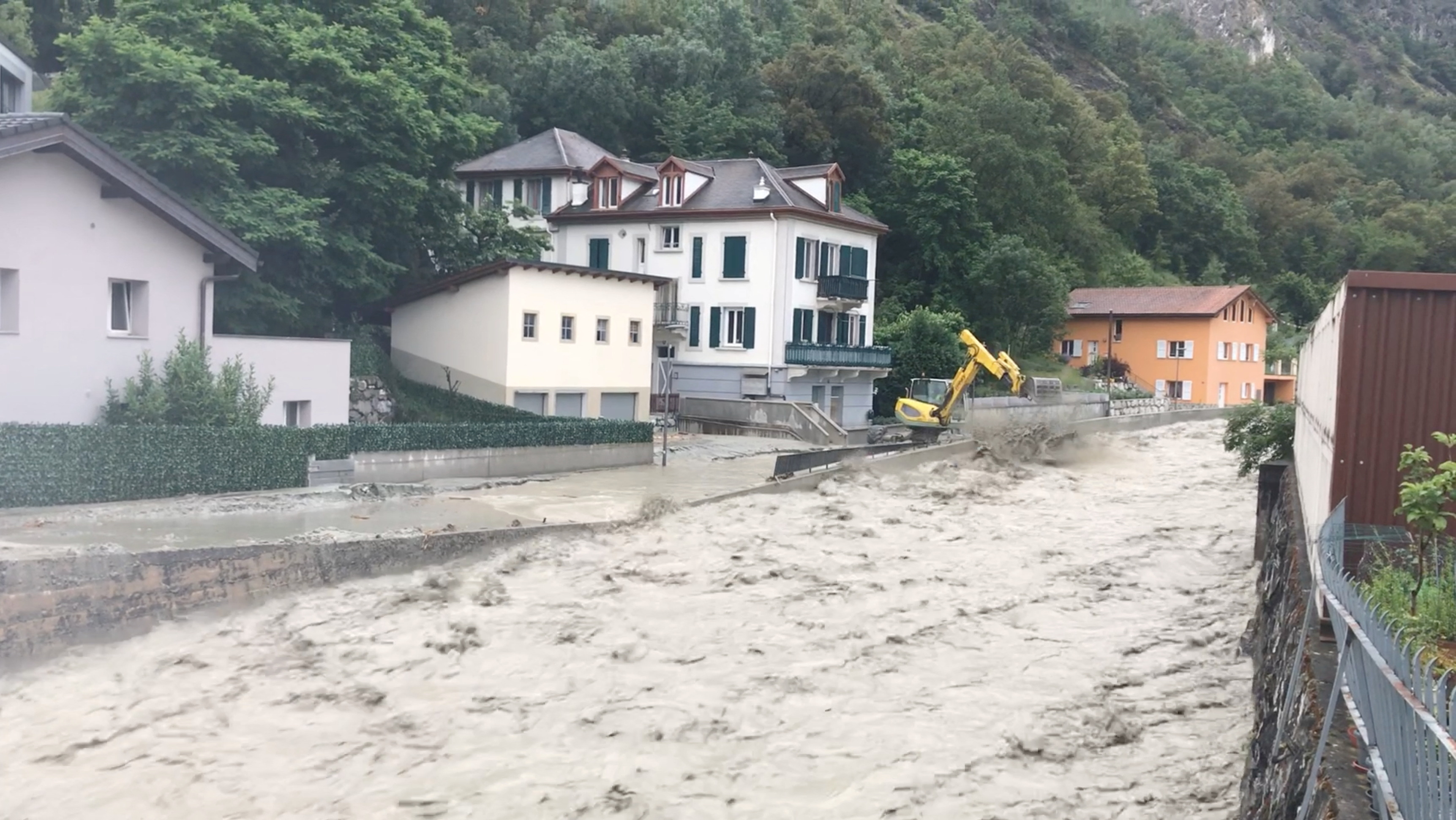 Four dead, two missing after landslides, floods in southern Switzerland