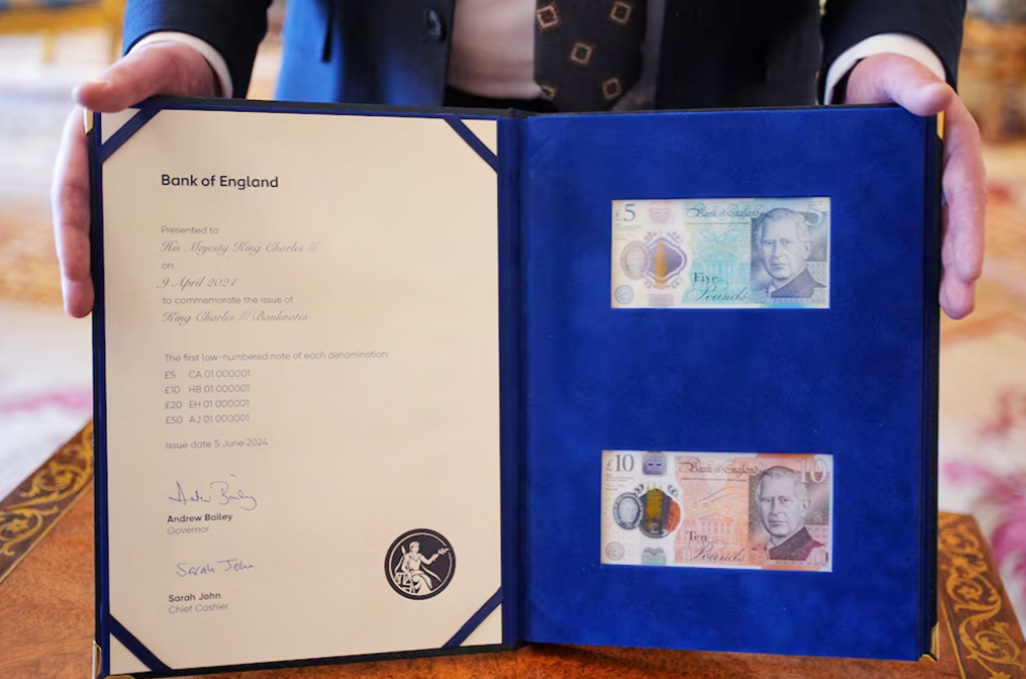 cover King Charles banknotes enter circulation in UK
