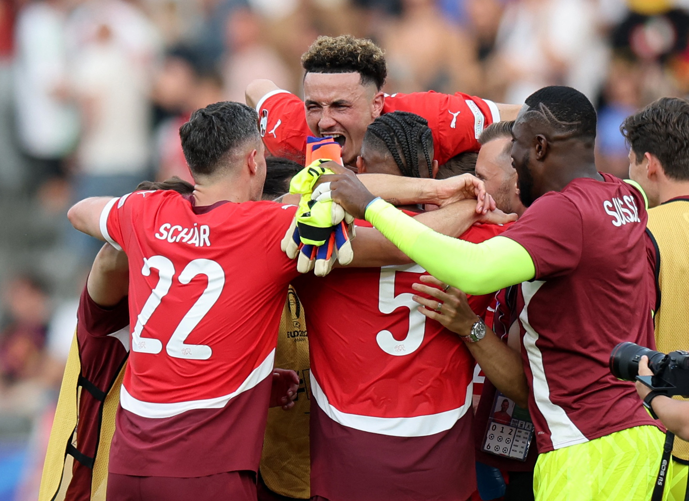 Switzerland dump reigning champions Italy out of Euro 2024