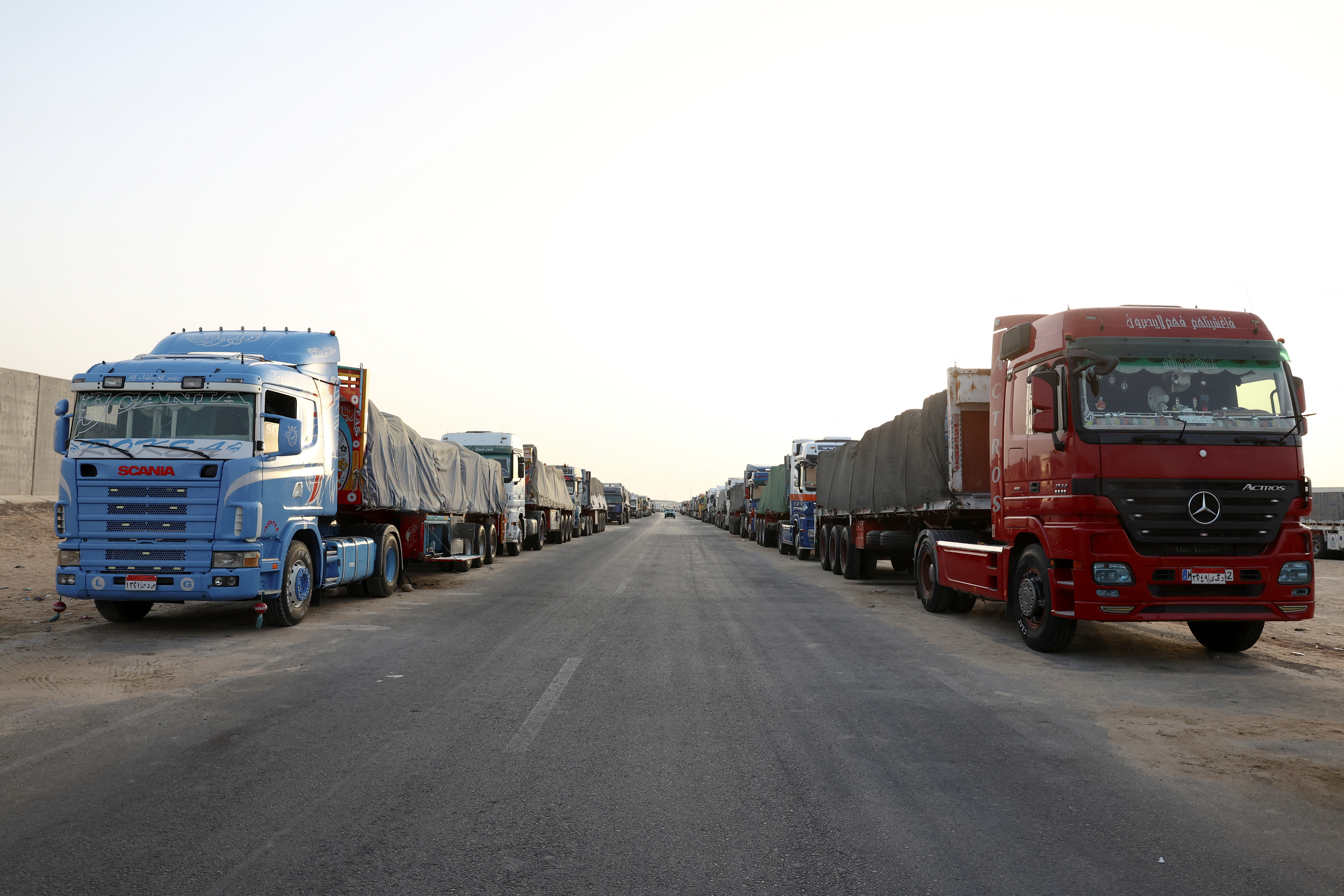 Stranded aid trucks in Egypt deepen Gaza’s humanitarian crisis