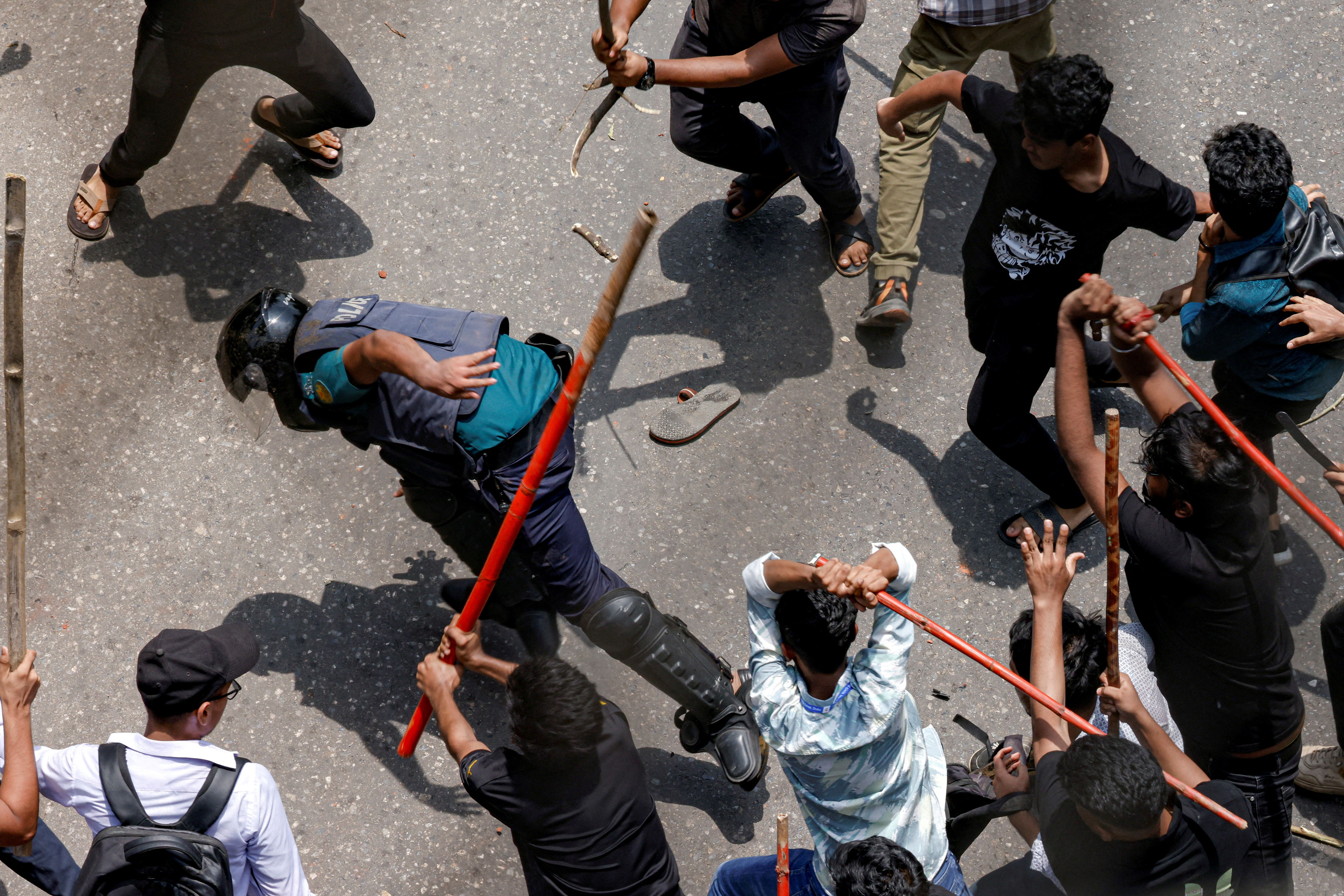 Bangladesh in chaos: TV news off air, communications widely disrupted as student protests spike