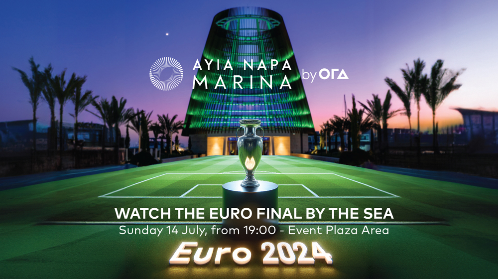 Watch the Euro 2024 final with the scenic backdrop of Ayia Napa Marina!