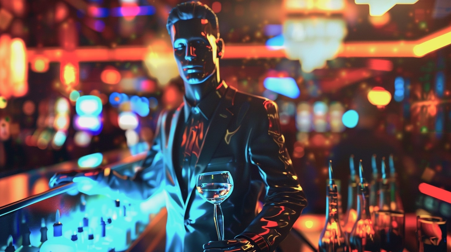 image A chat at the AI casino bar