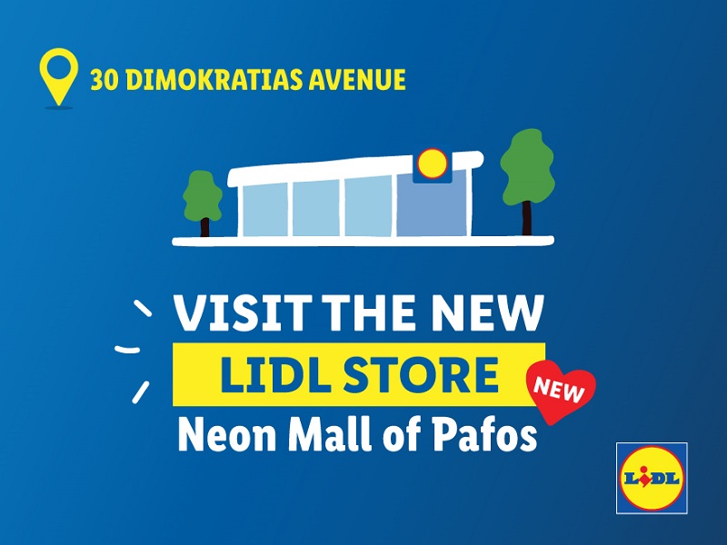 New Lidl store opening at Paphos Neon Mall