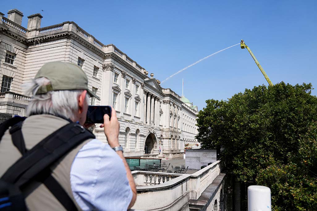 image Firefighters tackle large blaze at London&#8217;s Somerset House