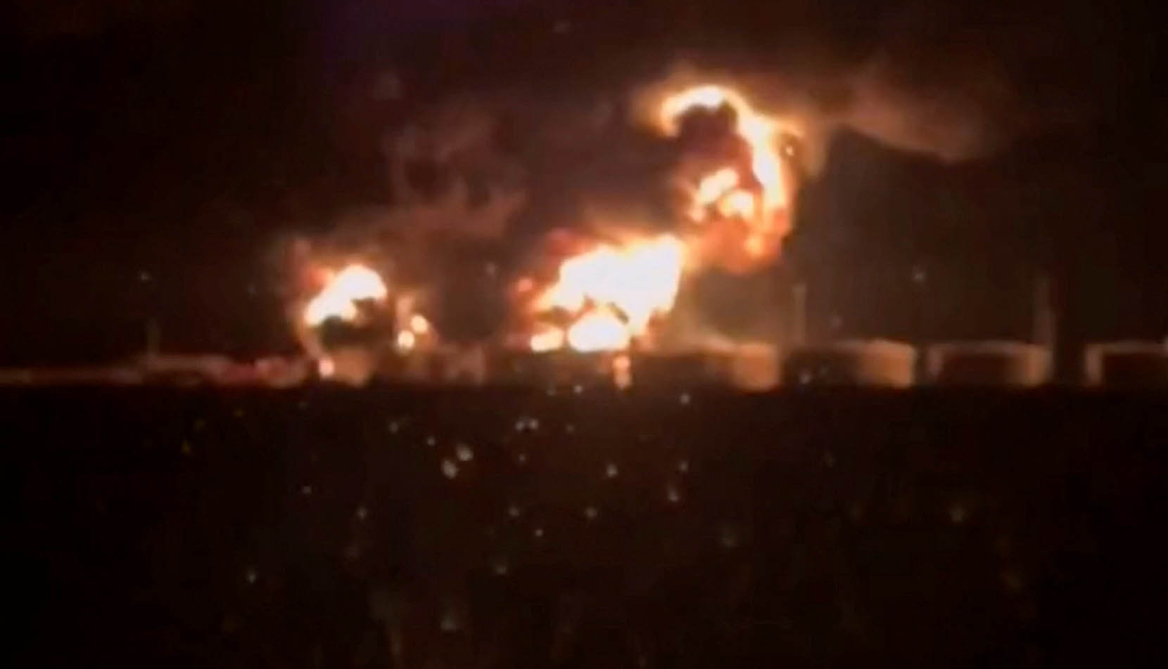 image Ukraine drones set oil depot ablaze in Russia&#8217;s Rostov region