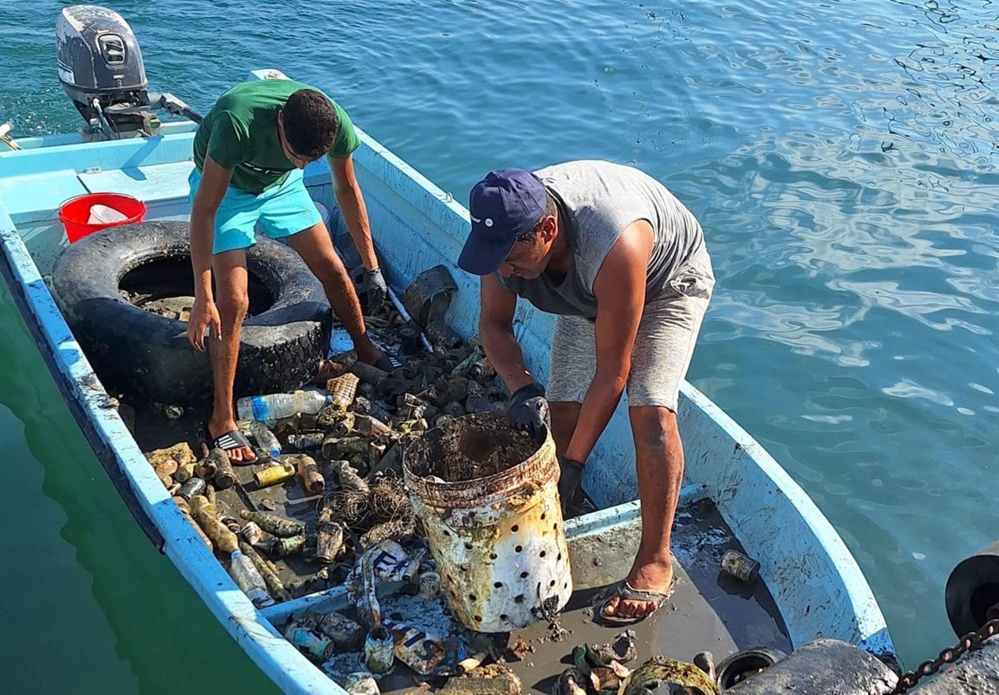 1.2 tonnes rubbish pulled out of Paphos sea