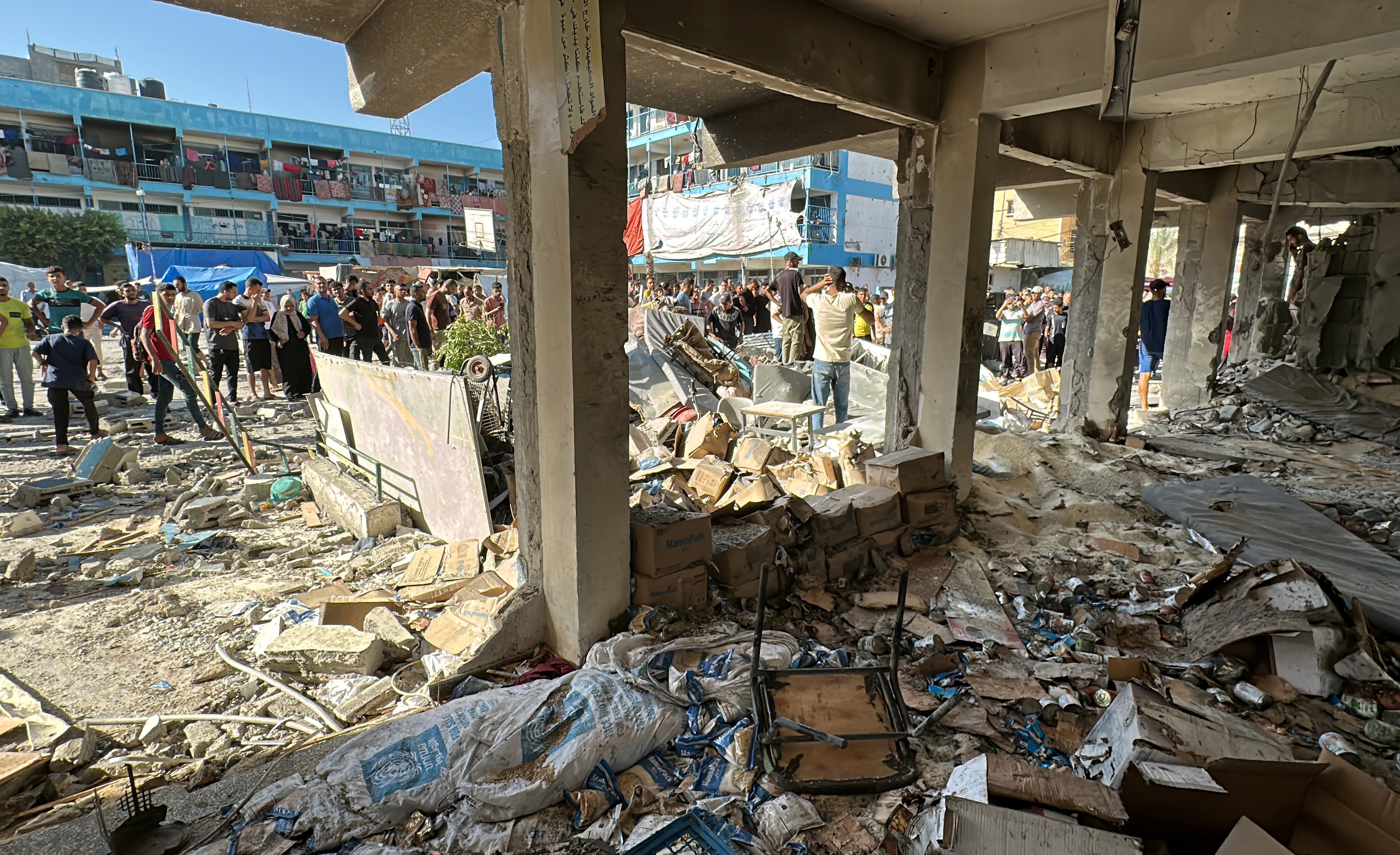 image UN Palestinian refugee agency says six staffers killed in two airstrikes in Gaza