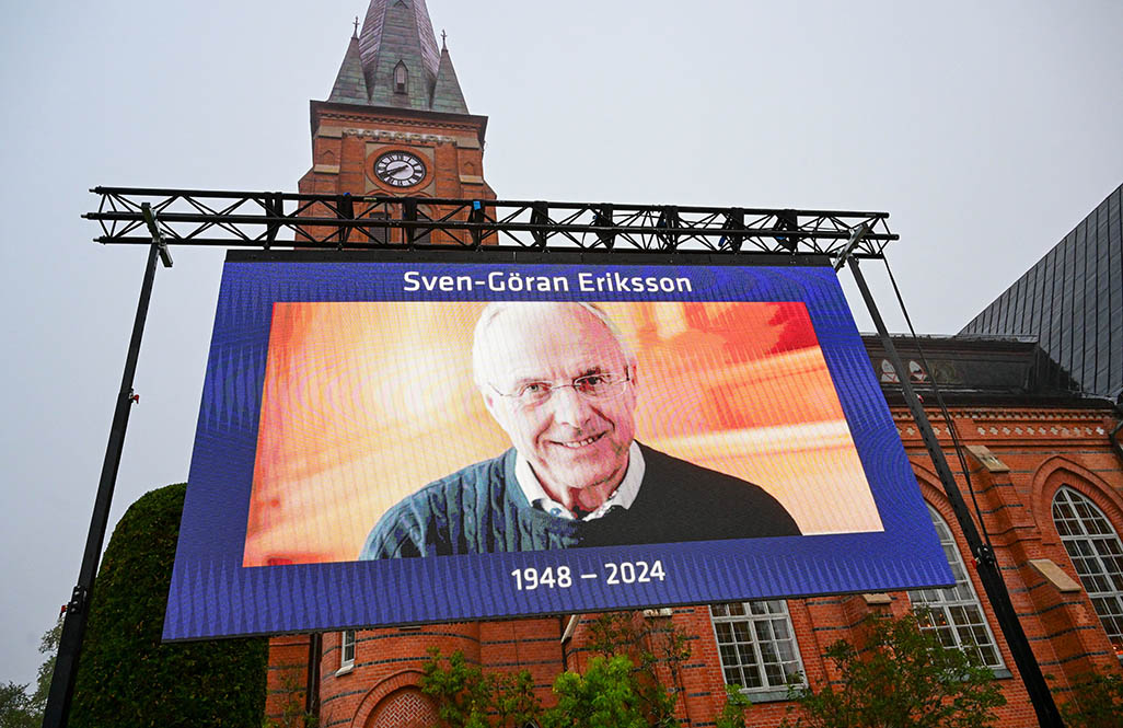 image Funeral for ex-England manager Eriksson held in Sweden