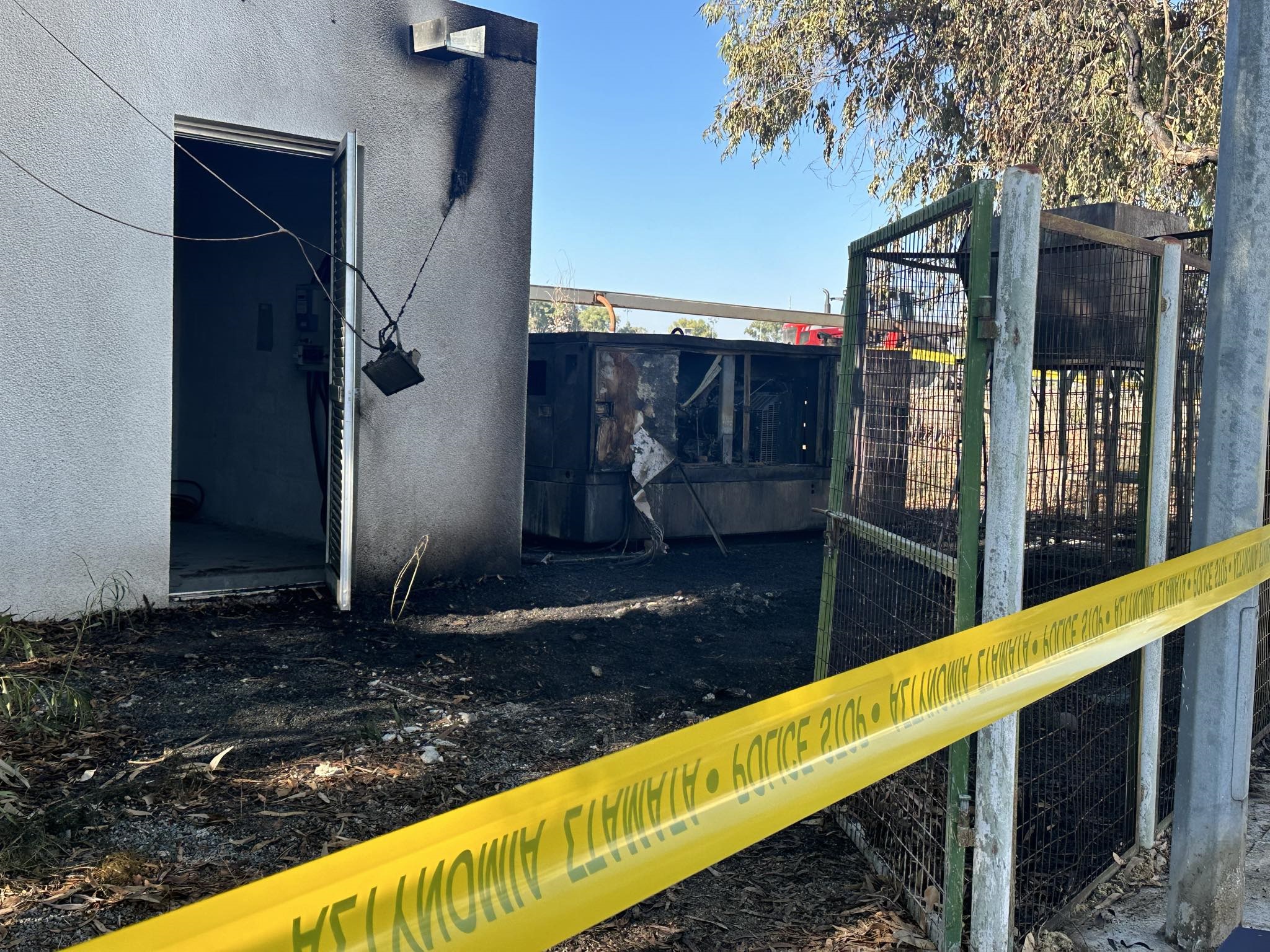 Fire at horse track not suspicious, police say