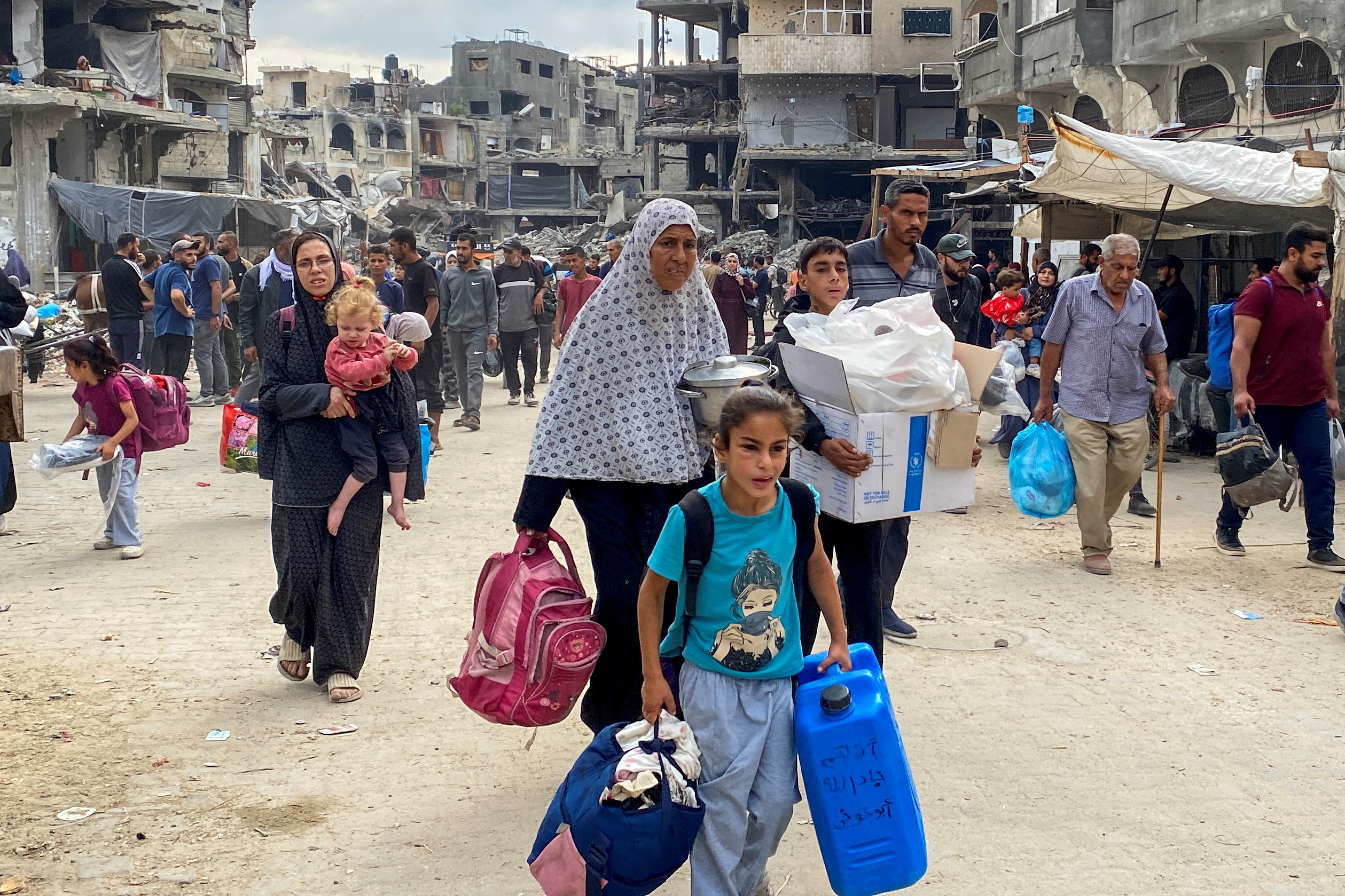 image Israel blows up schools and shelters for displaced people in Gaza&#8217;s Jabalia district