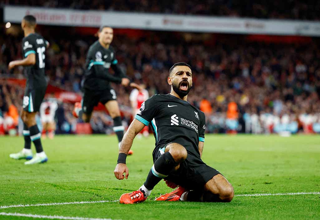 Salah’s late equaliser earns Liverpool 2-2 draw at Arsenal