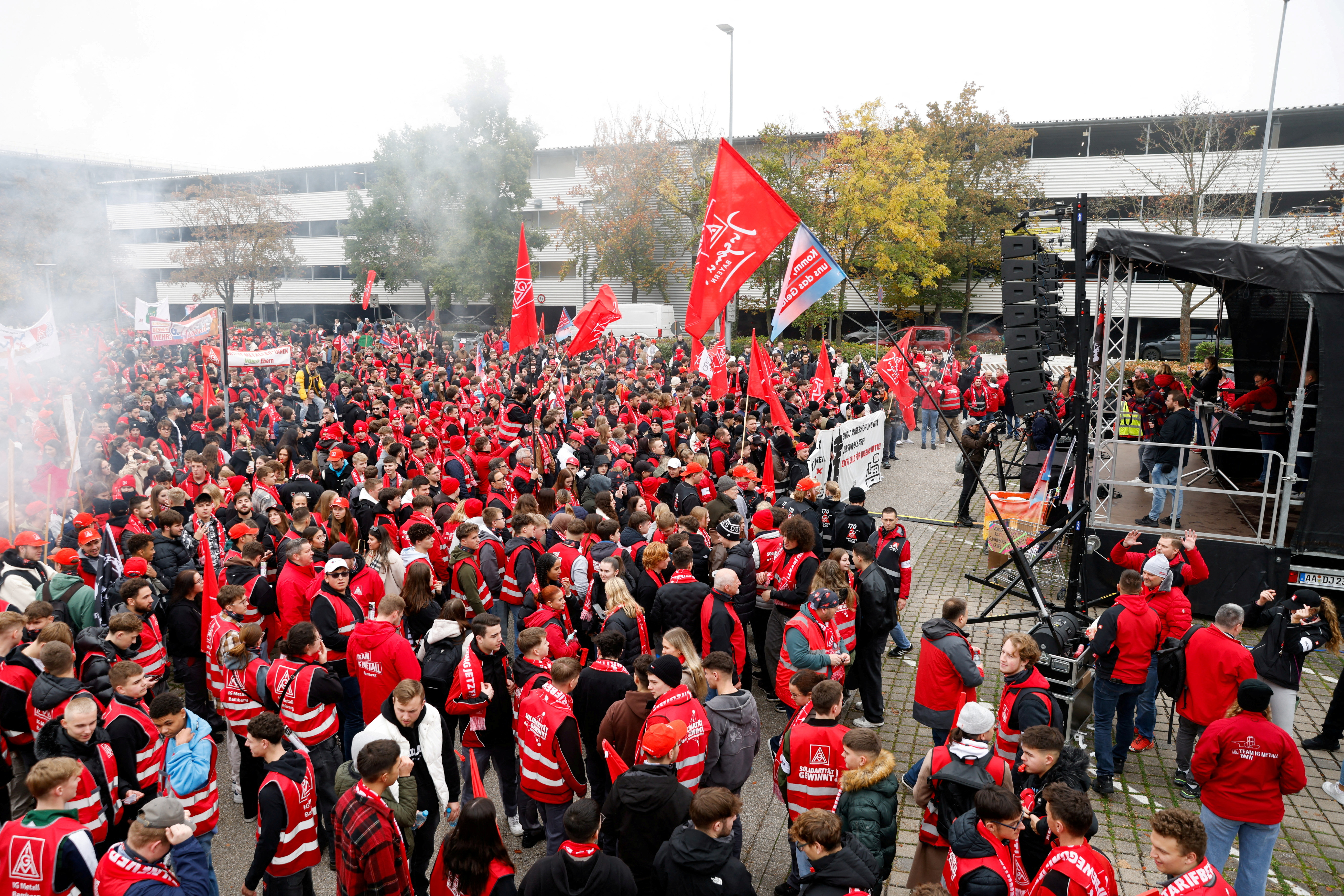 Workers launch strikes as Germany frets over industrial future