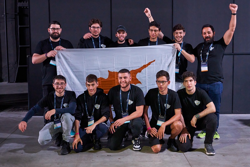 image Cyprus team competing in Europe cybersecurity competition