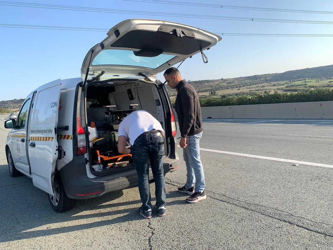 Three people threaten speed camera operator