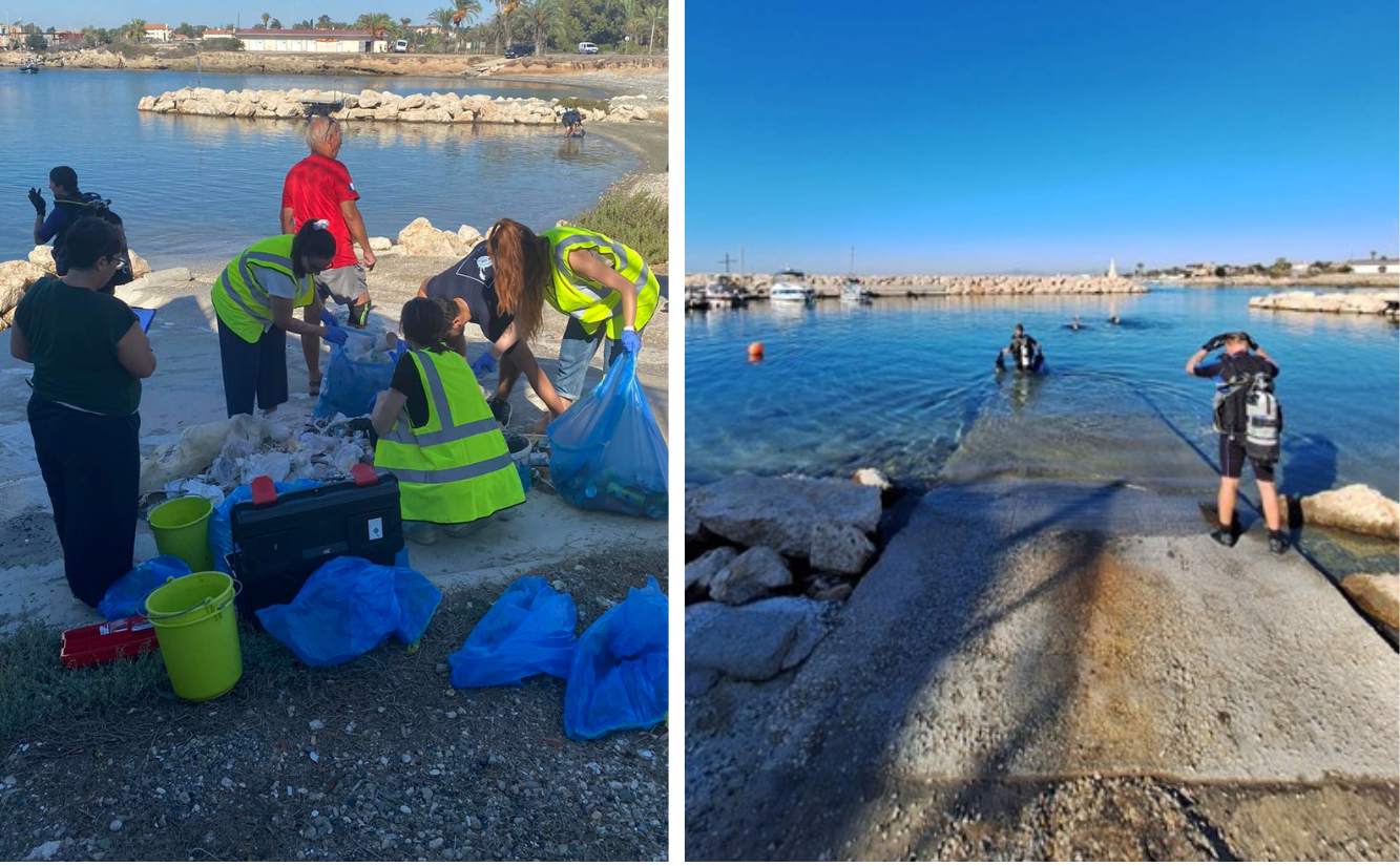 Coastal and seabed cleanup within British bases