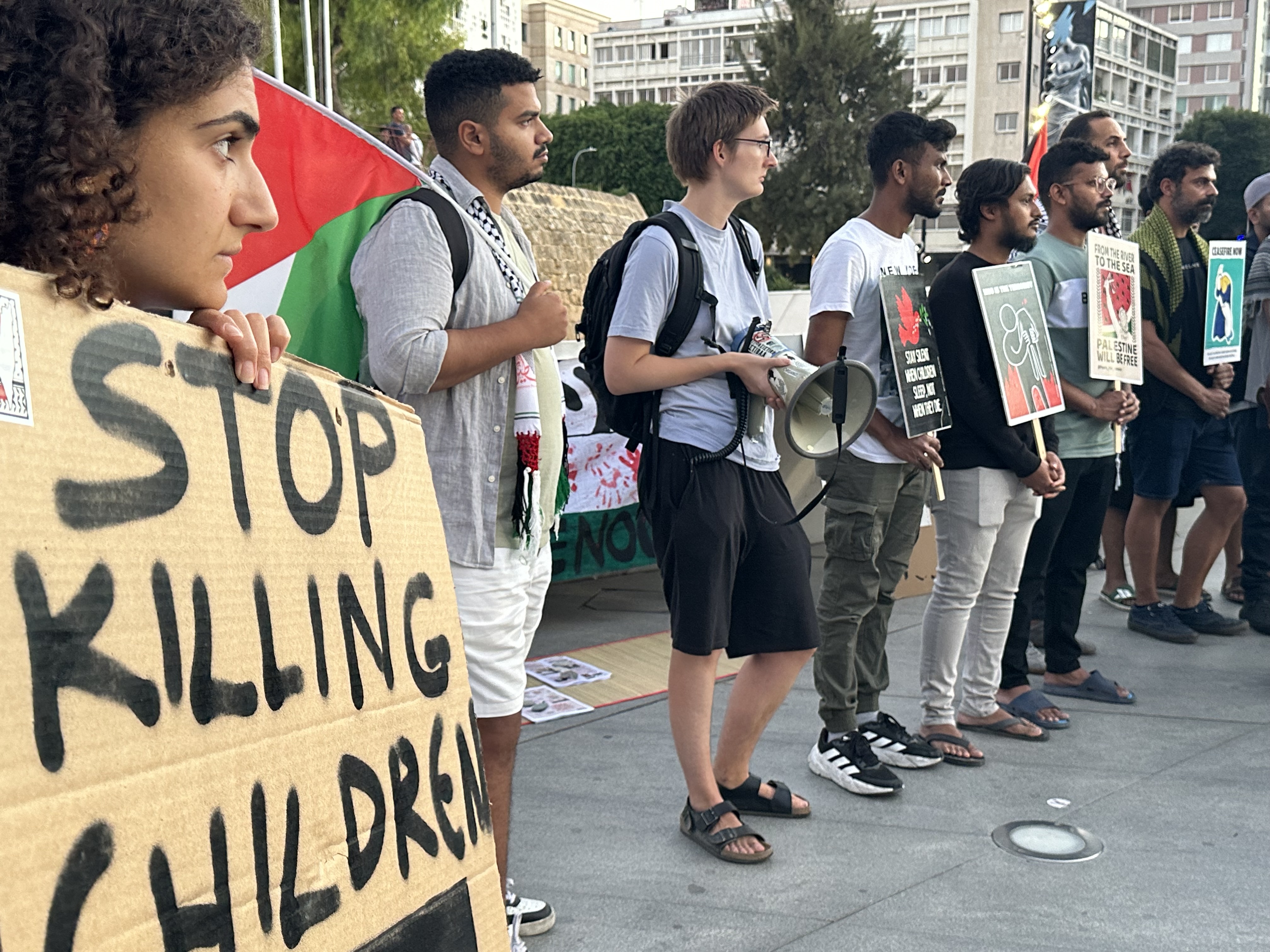 Pro-Palestine protest held on October 7 anniversary