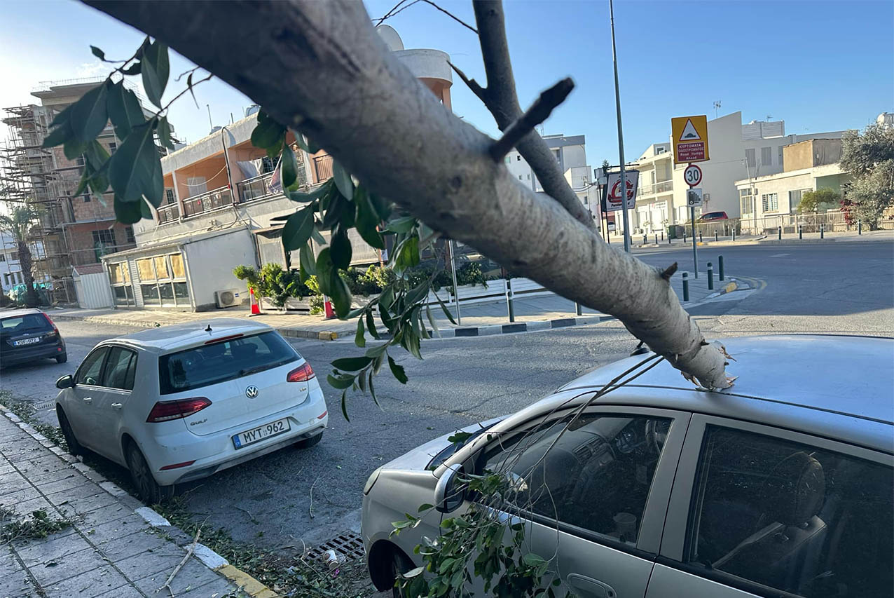 Crews clearing up aftermath of severe weekend winds, Nicosia mayors urge vigilance