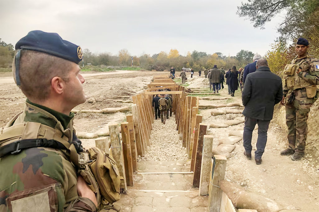 Ukrainian troops train for trench warfare near France’s WW1 battlefields