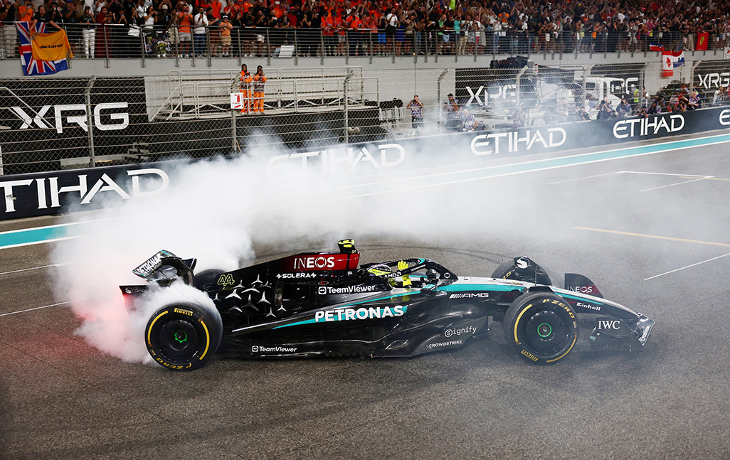 Emotional Hamilton says farewell to Mercedes with a champion’s drive