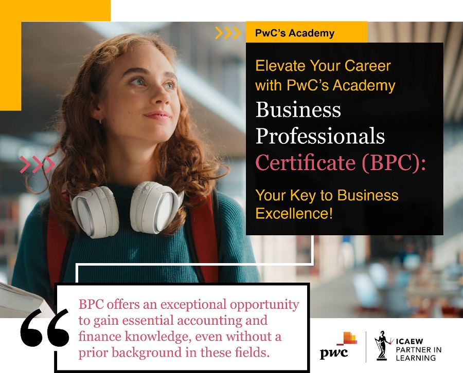 Elevate your career with PwC’s Academy Business Professionals Certificate (BPC): Your key to business excellence!