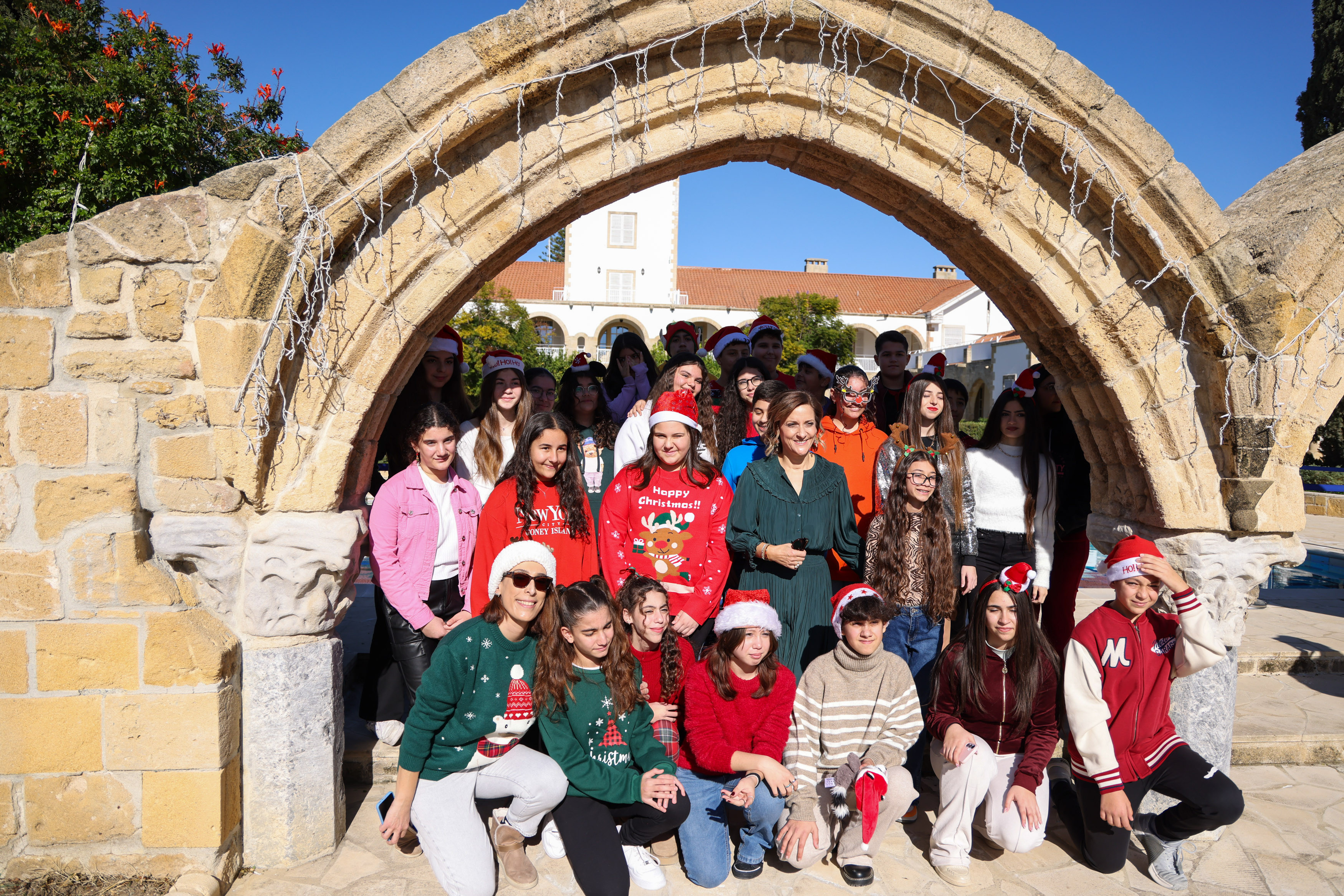 Christmas village opens at presidential palace