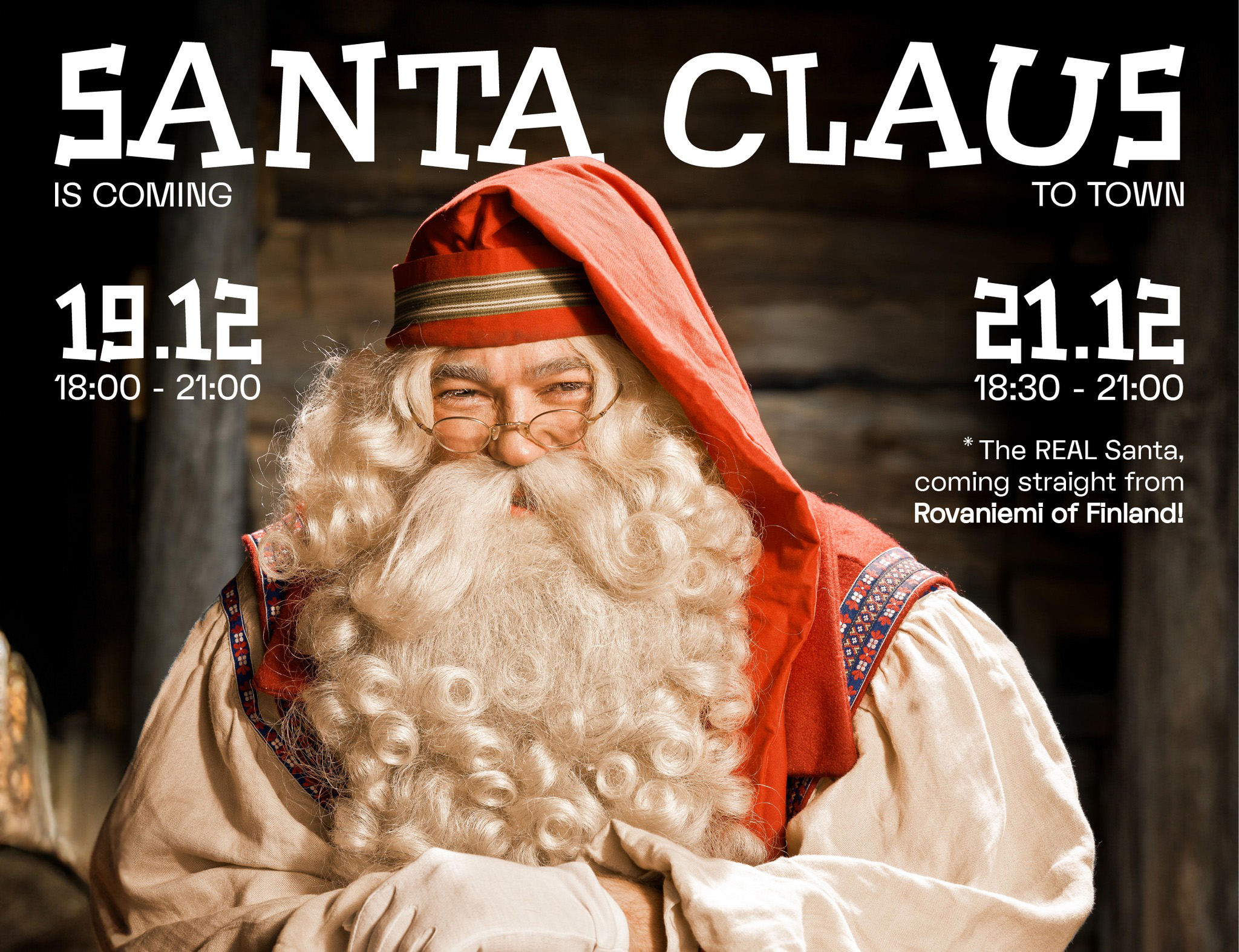 image Santa Claus is coming to town, all the way from Finland