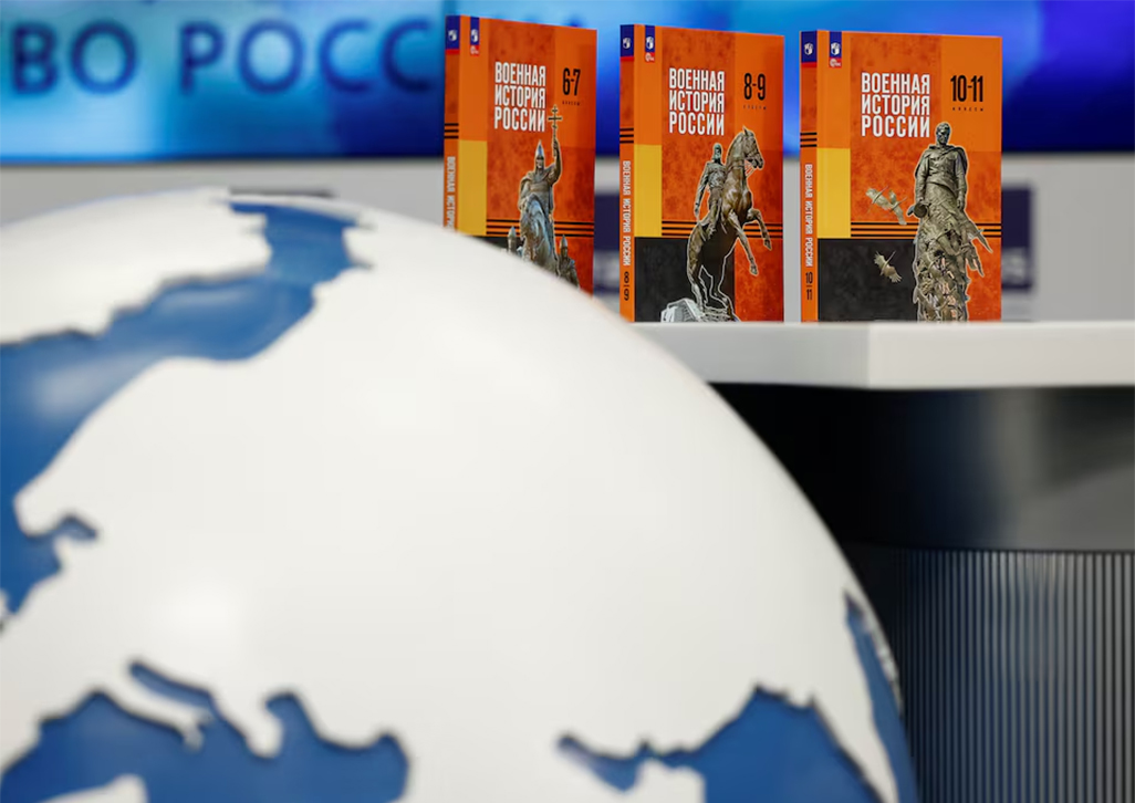 Russia issues school textbook saying it was ‘forced’ to march into Ukraine