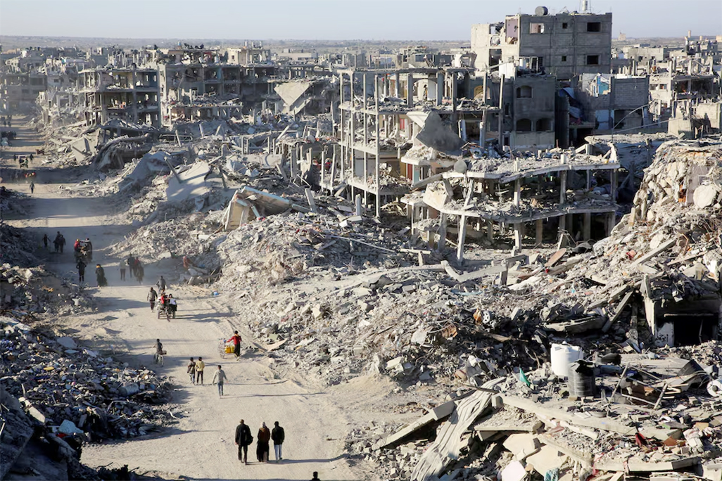 Palestinian rescue workers begin search for people under rubble