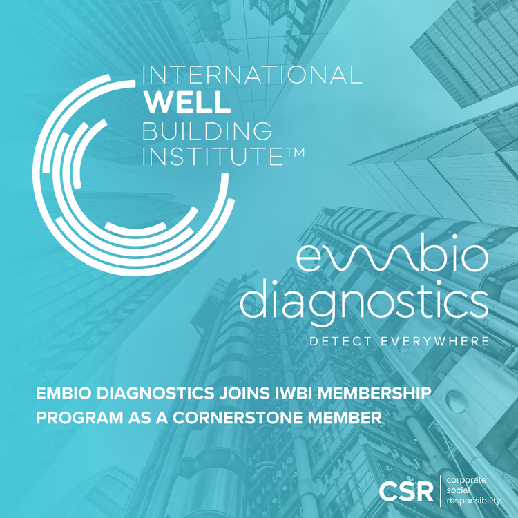 EMBIO Diagnostics joins IWBI programme as cornerstone member