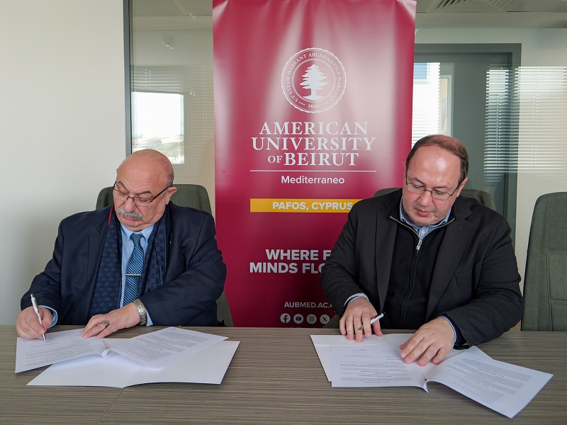 AUB Mediterraneo, Cyprus Mathematical Society sign MoU of collaboration