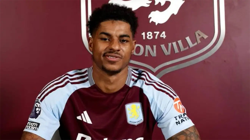 Man United’s Rashford joins Aston Villa on loan