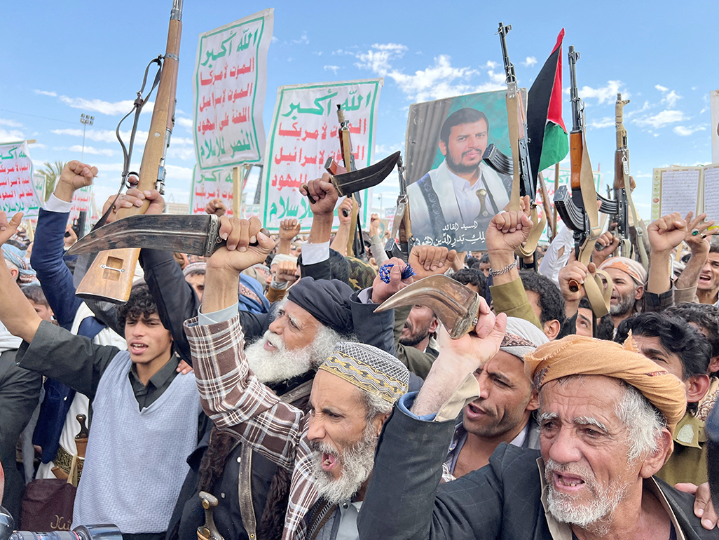 US strikes Houthi strongholds in Yemen where leaders are hiding