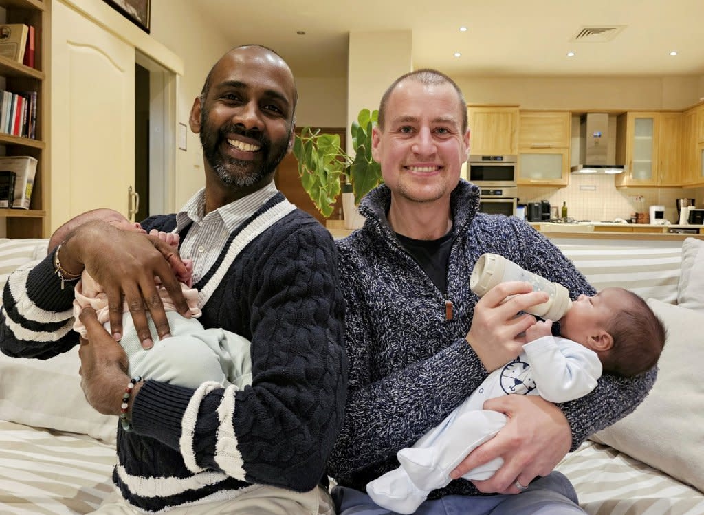 British same-sex couple departs from Cyprus with surrogate twins